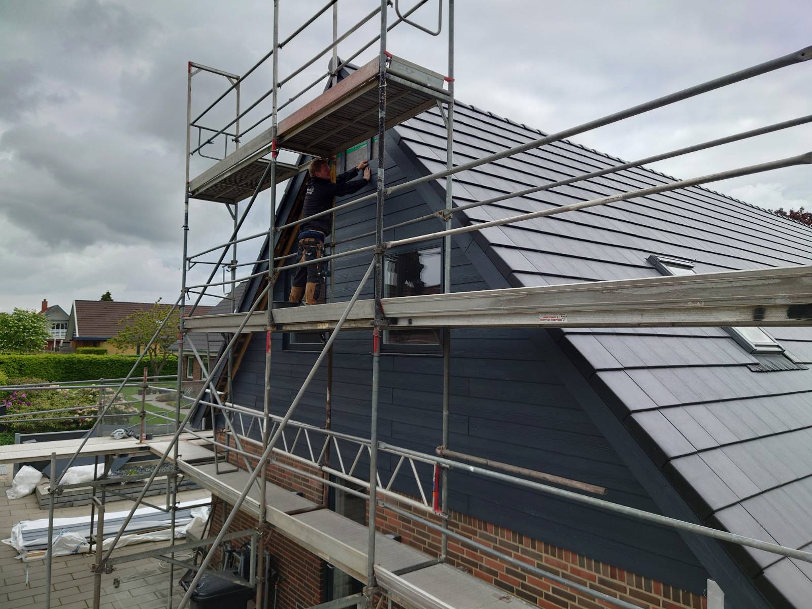 Færdigt tag og facade fra pilot-projekt